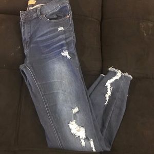 Wax jeans Dark ripped